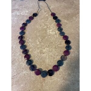 Lola Rose semi precious stones necklace purple, blue tones, nice!!